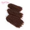 wholesale 8 pouces Malibob crochet cheveux pour les femmes noires Kinky Curly marley tressage Extension de cheveux synthétiques marlybob Crochet tresses cheveux