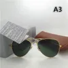 Lunettes de soleil de miroir de mode pour hommes et femmes UV400 Vintage Sport Enrobage Sun Glasses avec marron BOX8627497