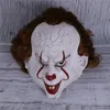 Maschera da clown Joker Maschera da Tim Curry Cosplay Maschera per oggetti di scena per feste di Halloween