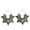 Idealway Bohemian Vintage Ethnic Tibetan Silver Golden Carving Metal Hook Danging Earrings Tribal Jewelry 2 Färger
