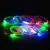 Novelty Lighting Colorful LED Flash Glow Armband Acrylic Lightup Armbands Light Up Armband för Rave Party Bar Festival Chris5589307