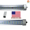 Enkele pin LED-buis FA8-buis 72W V-vormige en durale rij dubbele zijkanten SMD 2835 LED-lichtbuizen 8ft LED AC85-265V UL DLC
