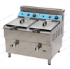 NEW Food Processing Equipment Gas Fryer 34L Double Tank Professional Kitchen Double Tanks Industrial Deep MYY