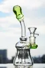 Färgglada mini -vattenpipa bong solid bas glas bongs återvinna olje riggar glas vattenrör med 14 mm fog