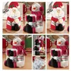 Christmas Santa Claus Snowman Deluxe Wine Bottle Cover Enveloppe de bouteille de vacances Festival Festival Party peut contenir des serviettes bouteilles4465288