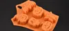 Halloween Pumpkin Mold Plunger Chocolate Cake Cookie Fondant Mold Mould Cutter(Color:Orange)