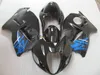 Top selling fairing kit for Suzuki GSXR1300 96 97 98 99 00 01-07 glossy black blue fairings set GSXR1300 1996-2007 OT23