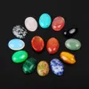 Free Shipping 10pcs/lot 12*16mm Mixed Natural Stone Oval CAB Cabochon Flatback Teardrop Wholesale Gem Opal/Rose Quartz/Tiger Eye Stone Beads