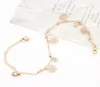 Ankle Chain Bracelets Silver/Gold Tone Bell Copper Beads Rose Anklets Foot Chains Barefoot Beach Sandals Fashion Jewelry