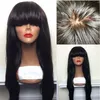 Transparent 13x6 Lace Front Human Hair Wigs Brazilian Straight For Black Women PrePlucked 4x4 Lace Closure Wig