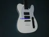 Chitarra elettrica personalizzata a 7 corde con manico in un pezzo bianco Chitarra elettrica con tastiera in ebano dalla Cina HOT OEM Guitar A123