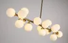 North Europe LED art glass chandelier led Pendant light 16 Globes glass lampshade chandelier LED lighting fixture