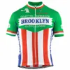 2024 Men Cycling Jersey Set White Black Green Short Sleeve Brooklyn Cycling Clothing Summer Bicycle Clothes MTB Road Bike Wear Customized