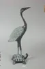 Ganoderma Crane High 18cm Cracker Crane Obra de arte de cobre Decoración de la sala de estar Decoración