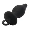 IKOKY Mini Plug anale Butt Plug per principianti con anello di trazione Giocattoli erotici in silicone Giocattoli erotici per uomini Donne Massaggiatore prostatico q170718