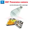 Bulb Light 960p Wireless IP-kamera 360 grader Fullt Visa WiFi Panoramisk Kamera Fisk Eye Mini CCTV Kamera 1.3MP Hem Säkerhet DVR