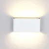 Lâmpadas 1 PC 6W 12W Cubo LED Outdoor Indoor Wall Sconces Light Modern Up e Down Wall Light Superfície Montada Luz para Villa Hotel AC10024