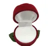 Bra vackra och romantiska röda ros smycken Box Bröllopsring Presentväska Örhängen Lagringshållare G199