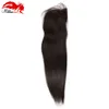 Hannah product Brazilian Lace Closure Straight 3 Part Brazilian Straight Virgin Human Hair Closure Piece Brazillian Clousure Hair