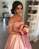 Sparkly Off Shoulder Ball Gown Wedding Dresses Beaded Appliques Lace-Up Backless Bridal Wedding Gowns Elegant Satin Long Wedding Dress