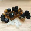 1ml (1/4 Dram) Amber Mini Glass Bottle 1cc Amber Sample Vial Small Essential Oil Bottle Travel Mus