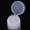 Wholesale- 75ml Empty Box Nail Polish Remover Disinfectant Alcohol Container Holder Liquid Refillable Bottles Press Opening Design