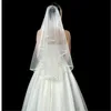 Duas camadas tule véus nupciais curtos 2019 venda quente barato marfim branco casamento acessório nupcial para vestidos de casamento Net Wedding em estoque