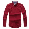 Groothandel 2017 nieuwe herfst en winter mannen lange mouw 100% katoenen shirt pure mannen casual mode Oxford shirt sociale merk kleding