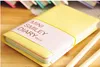 Business and Office School Supplies Notes Notepads Söt Färgrikt Mini Smile Läder Notebook7.5 * .12,5 cm 192 Sheets Wire Bound 90g / PC Fashion Diary