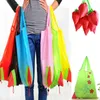 50 stycken Eco Storage Handbag Strawberry Foldbar Shopping Tote Återanvändbara väskor Slumpmässiga färg Miljö Foldning Holder Bag3083
