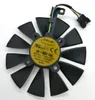 Охлаждение Оригинальный охлаждающий вентилятор для видеокарты FDC10H12S9C T129215SM PLD09210S12M 12 В 0,25 А, шаг 28 мм, диаметр 88 мм