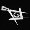 wholesale in bulk 10pcs Lot Freemason Mason Masonic Symbol PENDANT necklace charms Stainless steel religious jewelry finding no chain