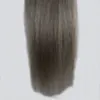 실버 그레이 헤어 익스텐션 브라질 스트레이트 u 팁 100s 인간의 머리카락 확장 각질 100g 인간의 각질 레미 헤어 팁