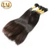 LY cheveux mélange longueur brésilienne en vrac cheveux droite humaine tressage cheveux en vrac sans trame brésilienne droite en vrac tressage