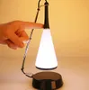 Lampes de table Lampe tactile portable haut-parleur bluetooth musique LED capteur de bureau veilleuse dimmable entrée audio chargée lecteur MP3