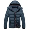 All'ingrosso- 2022 Cappotto invernale Uomo Piumino nero trapuntato Caldo Moda maschile Soprabito Parka Outwear Cotone imbottito con cappuccio Taglia XL-4XL Guin22