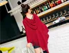 Tassel stickad huva poncho för kvinnor 2017 Solid Hollow Out Shawls Scarves Wraps Female Winter Hoodies Scarf9813109