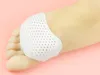100Pairs / Lot Cellulära andningsbara Sjuka Silikon Gel Toe Pads High Heel Shock Anti Slip-resistent Metatarsal Foot Pad Forefoot Pad