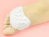 100Pairs / Lot Cellulära andningsbara Sjuka Silikon Gel Toe Pads High Heel Shock Anti Slip-resistent Metatarsal Foot Pad Forefoot Pad