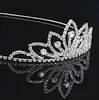 Meisjes kronen met strass bruiloft sieraden bruids hoofddeksels verjaardagsfeestje prestatie optocht kristallen tiara's bruiloft accessoires #BW-T022