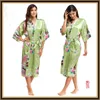 Dames Solid Royan Silk Robe Dames Satijn Pyjama Lingerie Nachtkleding Kimono Badjurk PJ's Nachthemd met hoge kwaliteit