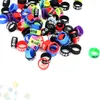 Anneau en silicone coloré antidérapant, accessoires pour fumer, anneaux en silicone, collier en silicone, DHL gratuit