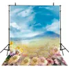 Blauer Himmel-Weiß bewölkt Digital-Hintergründe für Fotografen-Chrysanthemen-Blumen-szenische Hochzeiten-Foto-Stand-Kulissen im Freien