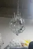 Italy Murano Chandelier Transparent and White Crystal Lamps 100% Hand Blown Glass LED Chain Chandeliers Light Fixture