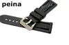 22mm 24mm Man New Top Grade Black Diving Silicone Rubber Watch Band Strap for Panerai9290822