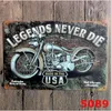 Wakacje Dekoracji Motocykl Vintage Craft Tin Sign Retro Metal Malarstwo Antyczne Żelazne Plakat Bar Pub znaki Wall Art Naklejki