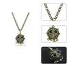 New Hollow Animal Owl Locket Wish Box Halsband för Parfym Aromaterapi Essential Oil Perfume Fragrance Diffuser Gratis frakt