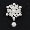 Broches Perle de luxe Cristal strass plaqué or fleurs de fleurs broches Broche mariée bijoux de mariée femme fête broche broche