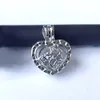 quotIt039s A Girlquot Collana con ciondolo a forma di gabbia per medaglione a forma di cuore Montaggio fai da te Collana con ciondolo con perla gemma adatta per amuleti d'amore5413881