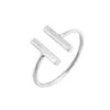 Everfast Wholesale 10pc/Lot Fashion Bar Bar Ring Gold Silver Rose Gold Party Party Gifts السعادة حلقات الصداقة للنساء يمكن أن يمزج اللون EFR033